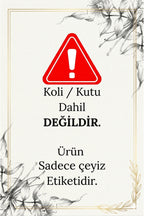 Isimli Özel Çeyiz Etiketi - 3 Farklı boyutta Toplam 46 adet Kendinden Yapışkanlı Etiket