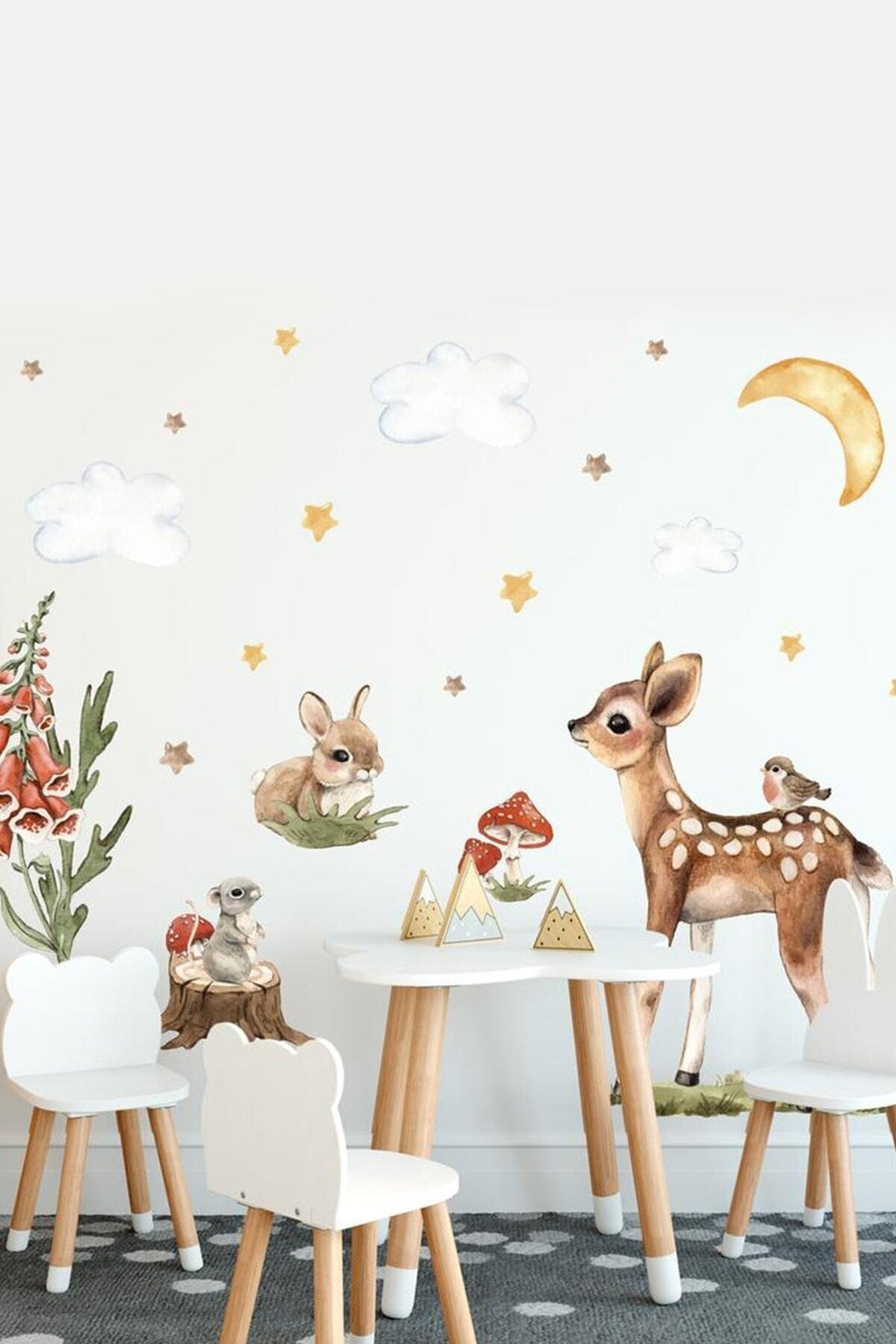Ceylanlı Orman Arkadaşları Duvar Stickerı