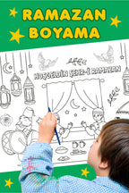 Sim Kids - Taşıtları Öğreniyorum Temalı Dev Boyama Aktivite Kağıdı - 2 Metre