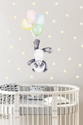 Rengarenk Balonlar Ve Panda Duvar Sticker Seti