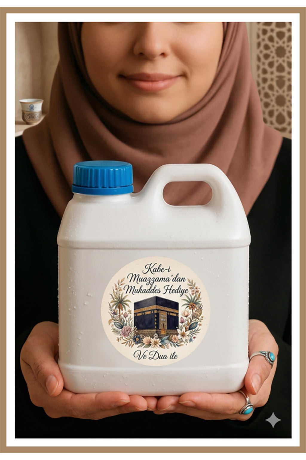 Hac ve Umre Hediyelerine Özel Paketleme Etiketi (4cm) Çıkartma Etiketi, Ambalaj Etiketi
