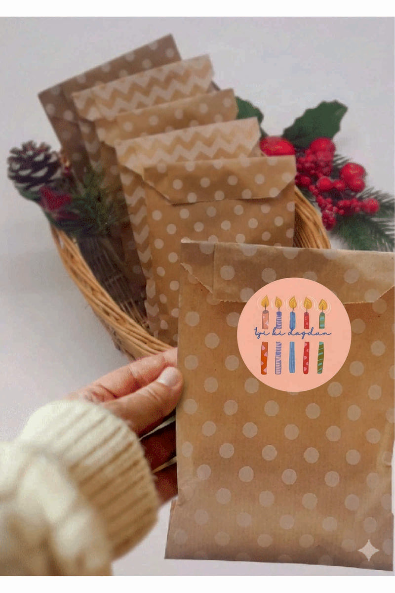 Doğum Günü tebrik sticker seti, 4x4 cm 15 adet Etiket seti