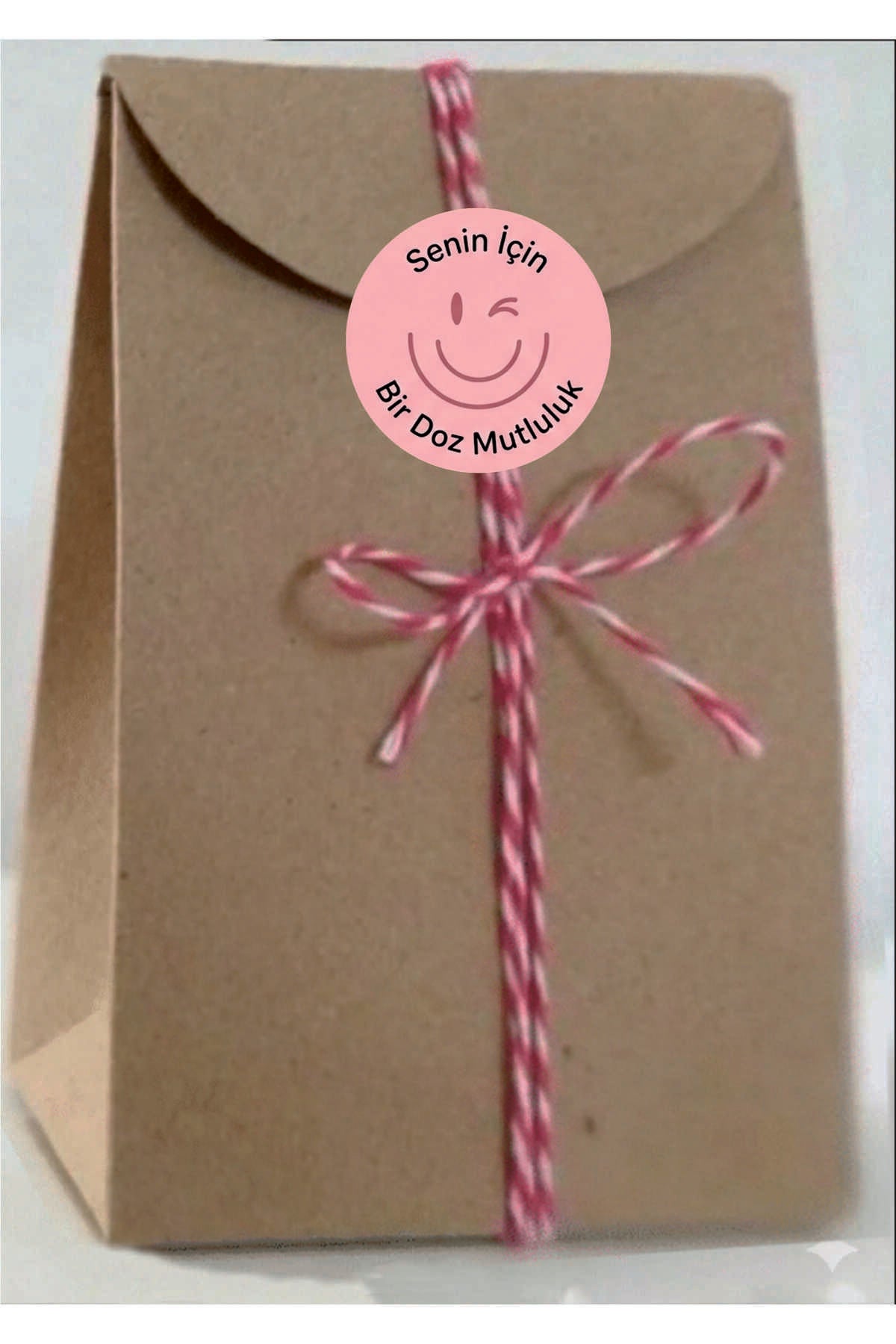Paketleme Kutularına Özel Tasarım Etiketler 4 cm Çapında 15 Adet