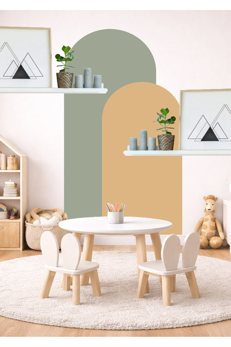 Bohem Oval 2’li Duvar Sticker