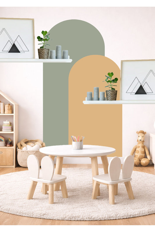 Bohem Oval 2’li Duvar Sticker