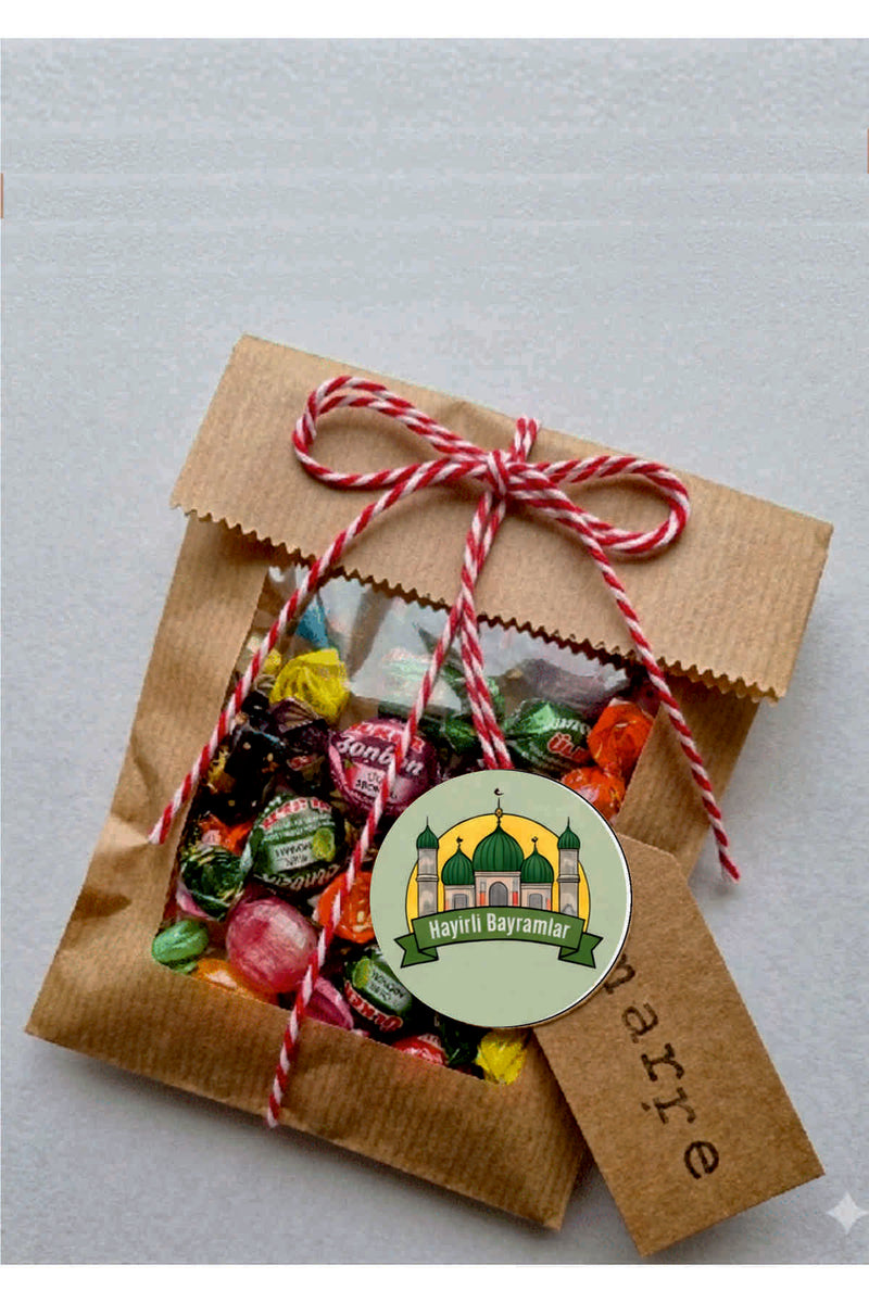 60 Adet islami Ramazan Bayramı Çocuklar Için Eğitici Öğretici Sticker Etiket Set - Ev,Okul,Kreş