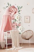 Peony Soft Şakayıklar Duvar Sticker Seti