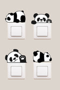 4lü Panda Dekoratif Priz Sticker Seti - Sim743