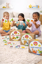 Sim Kids 3lü set 90 parça Eşleştirme Kartları Çocuk Aktivite oyun kartları