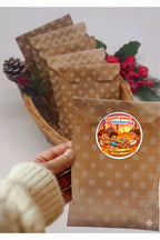 İyi Bayramlar yazılı, Paketleme Kutularına Özel Tasarım Etiketler 4 cm Çapında 15 Adet Etiket