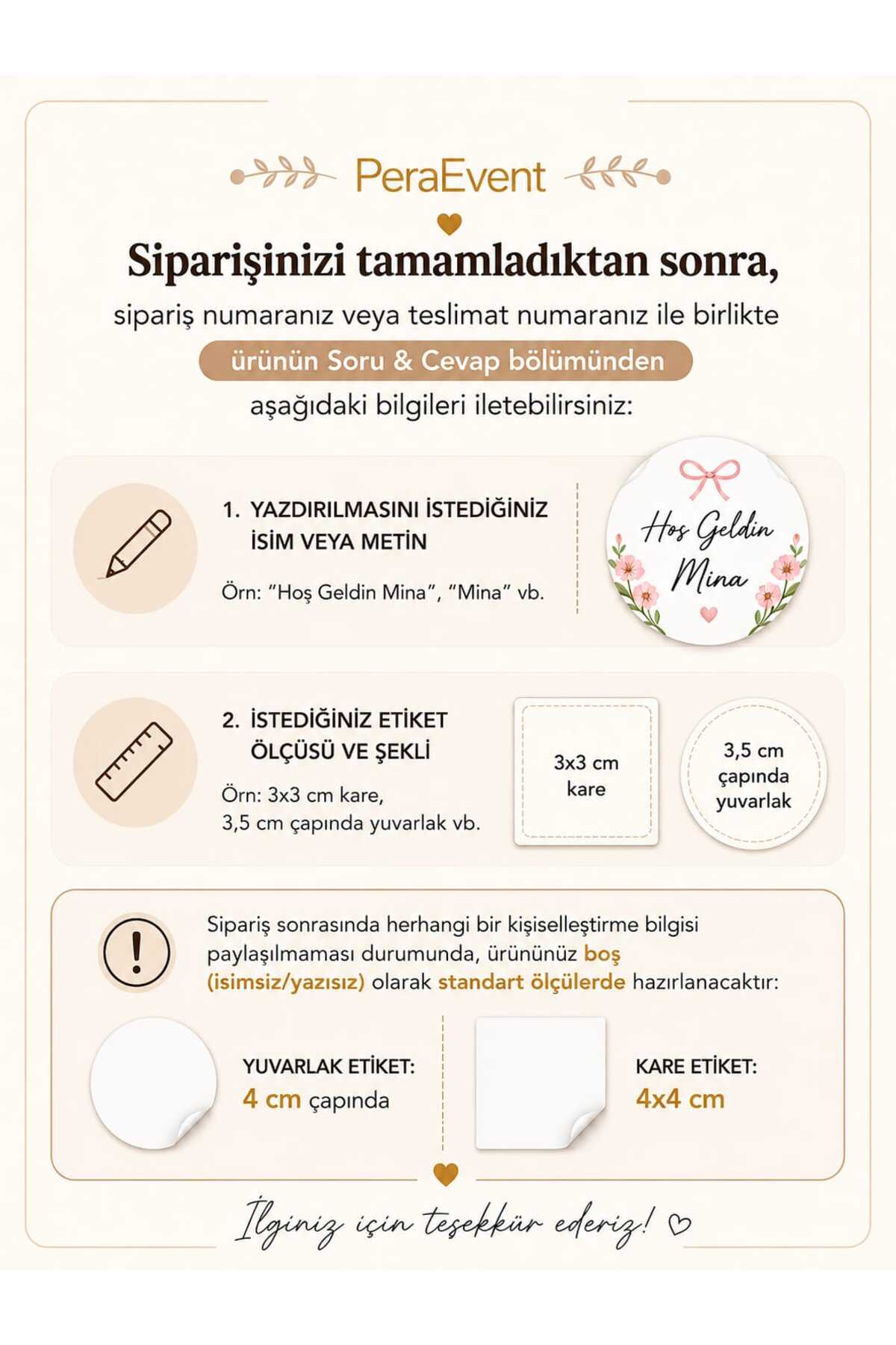 İsme Özel Yuvarlak Bebek Etiket/sticker 4 Cm 70 Adet