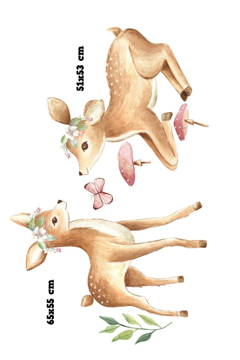 Yavru Ceylanlar Duvar Sticker Seti
