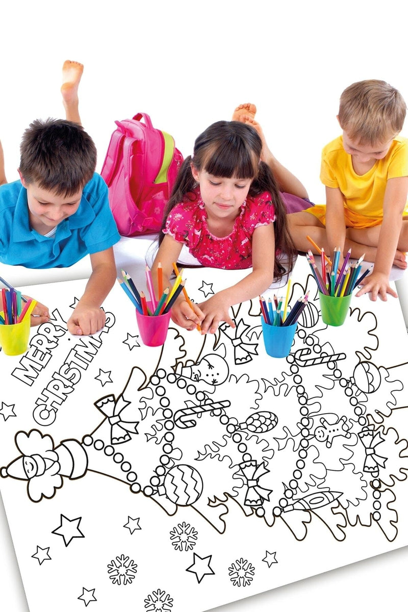 Sim Kids Yılbaşı Ağacı Dev Boyama Aktivite Kağıdı