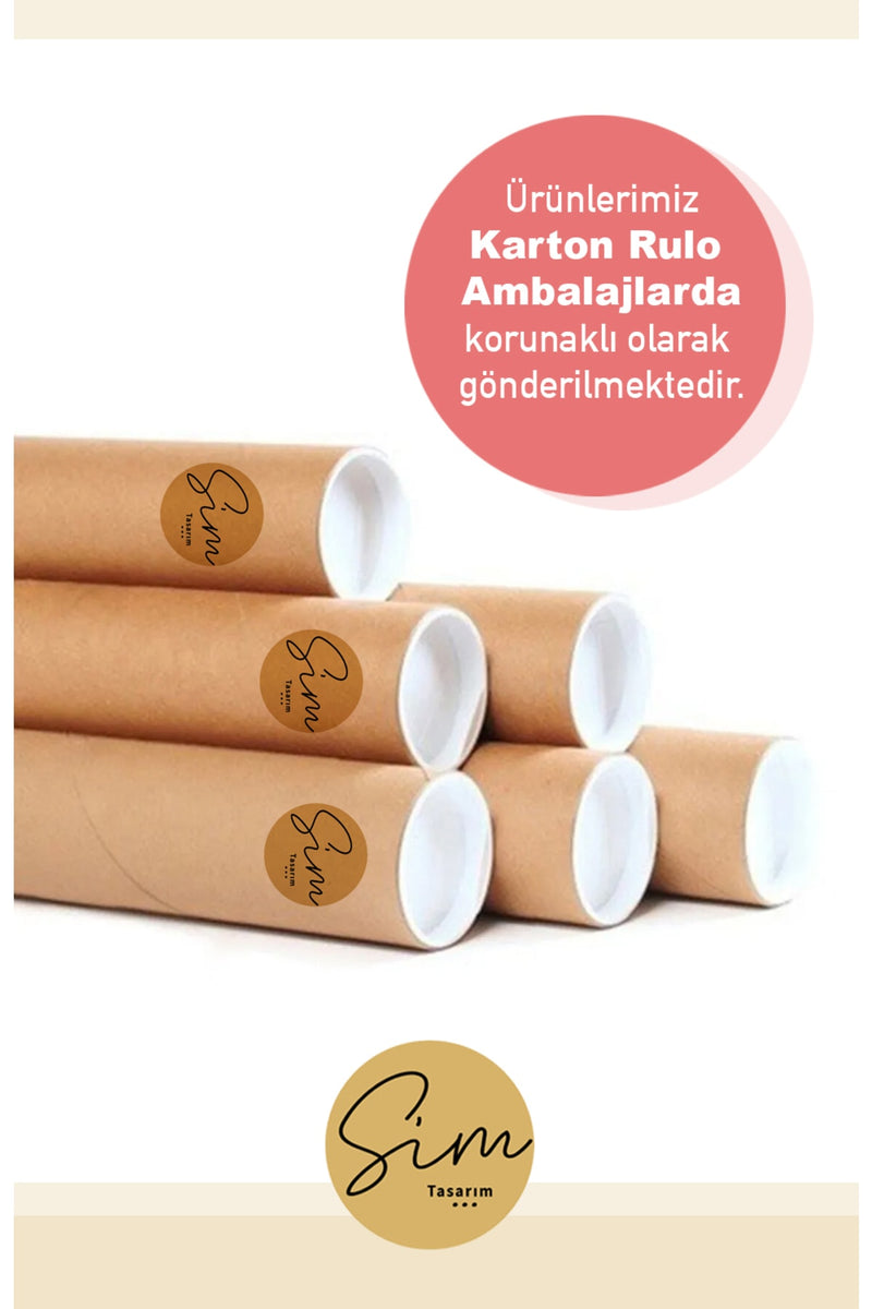 Sevimli Unicorn Galaksi Boy Ölçer Duvar Sticker Seti