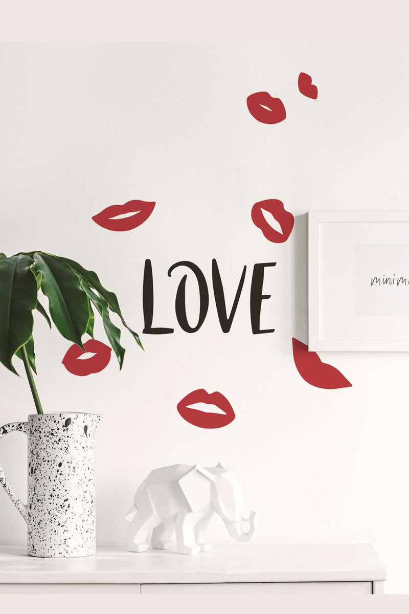 Love Ayna Cam Duvar Sticker