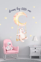 Salıncaklı Ayıcık Duvar Sticker Seti