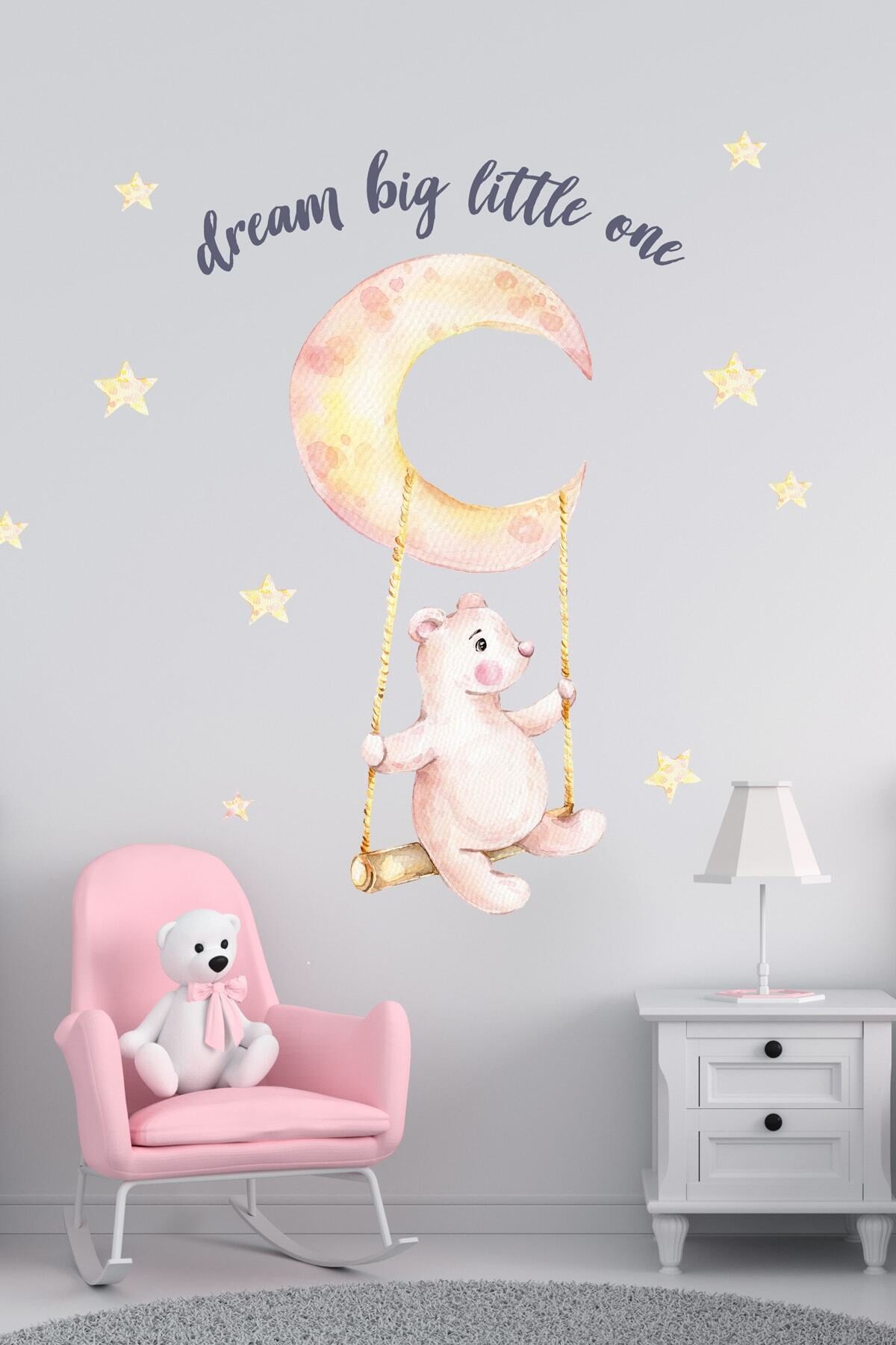 Salıncaklı Ayıcık Duvar Sticker Seti