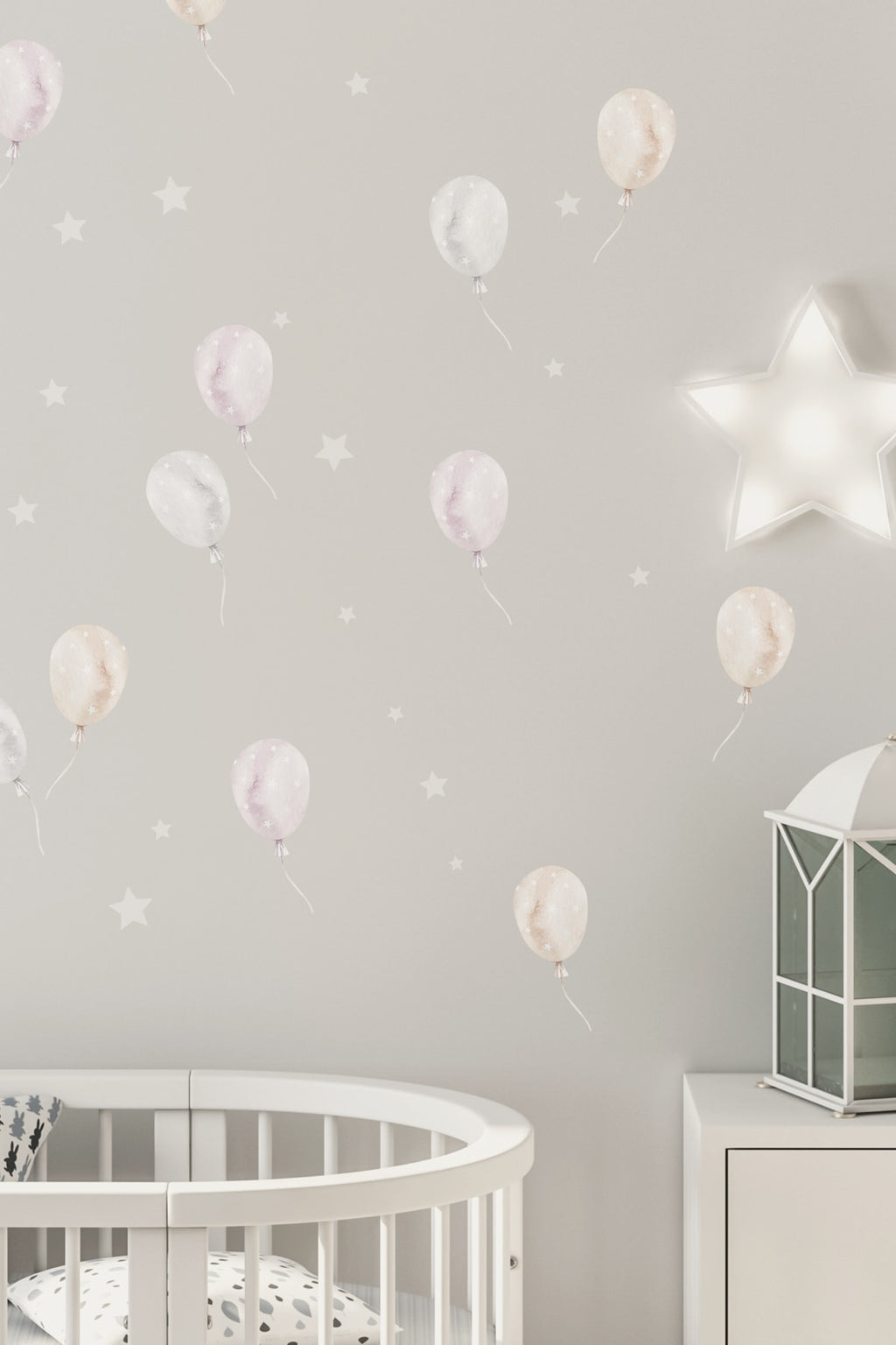 Soft Renk Parti Balonlar Duvar Sticker Seti