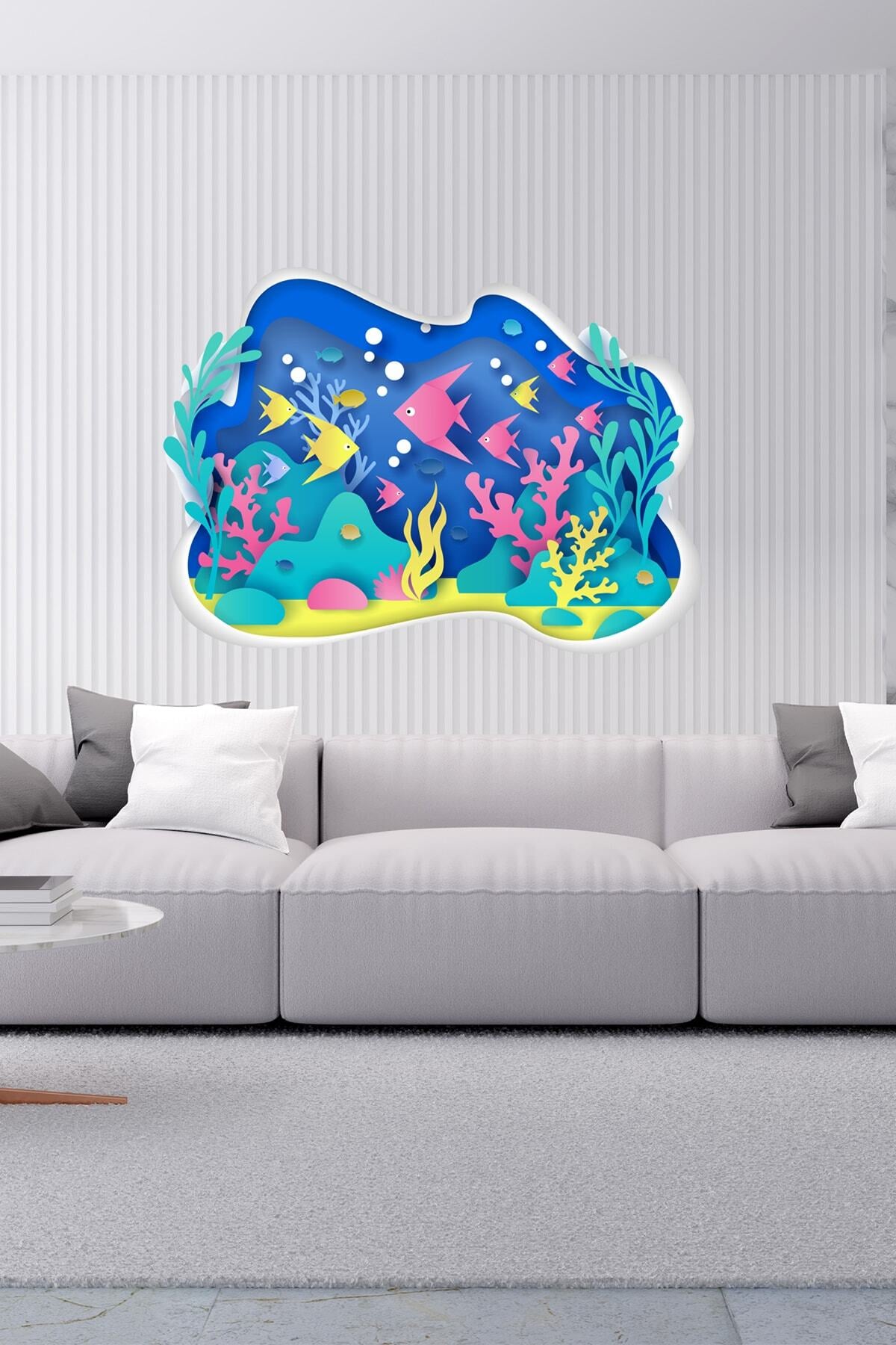 Akvaryum Balık Duvar Sticker Seti