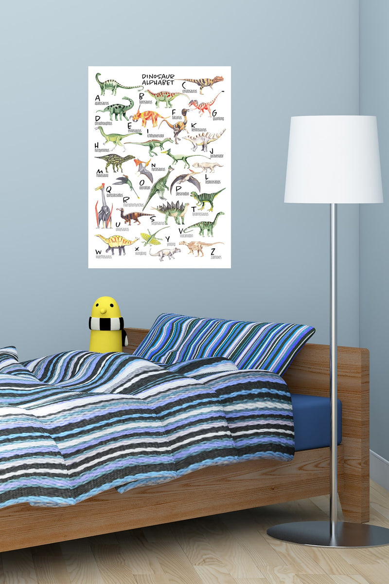 Dinozor Alfabesi Dinozor Türleri Çocuk Odası Duvar Sticker - Sim730
