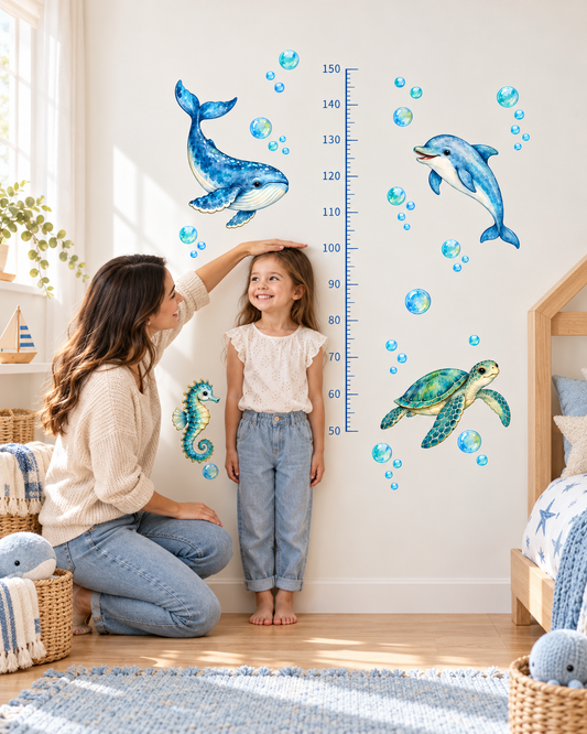 Deniz Macerası Anaokulu Boy Ölçer Sticker – ST-HC-1005