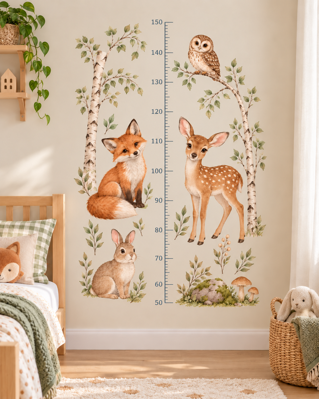 ملصق مقياس الارتفاع لرياض الأطفال من Forest Friends – ST-HC-1004
