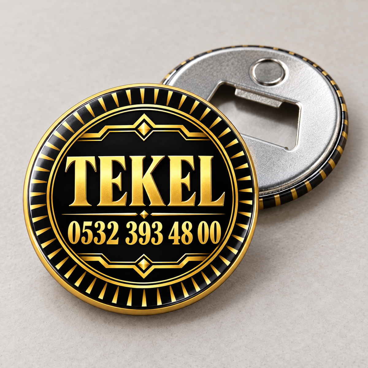 Tekel Gece Siyah Altın Açacak – 10 Adet / 5,8 cm – FR-AC-3004 ürün mockup