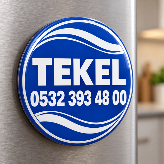 Tekel Mavi Beyaz Magnet – 10 Adet / 5,8 cm – FR-MG-3001 ürün mockup