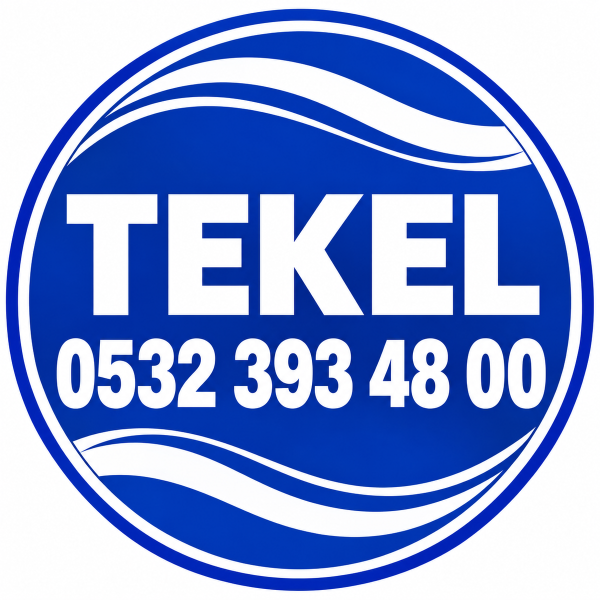 Tekel Mavi Beyaz Magnet 5,8 cm