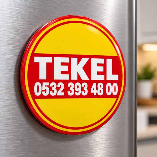 Tekel Altın Kırmızı Magnet – 10 Adet / 5,8 cm – FR-MG-3002 ürün mockup