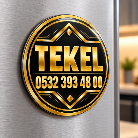 Tekel Gece Siyah Altın Magnet – 10 Adet / 5,8 cm – FR-MG-3004 ürün mockup