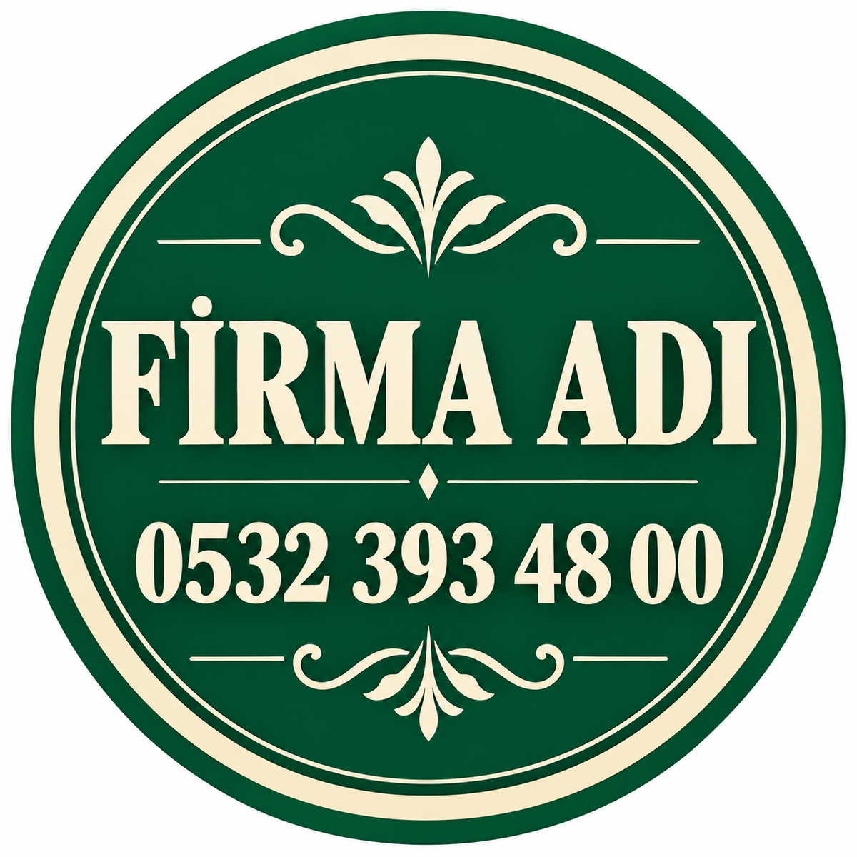 Firma İletişim Yeşil Magnet 5,8 cm