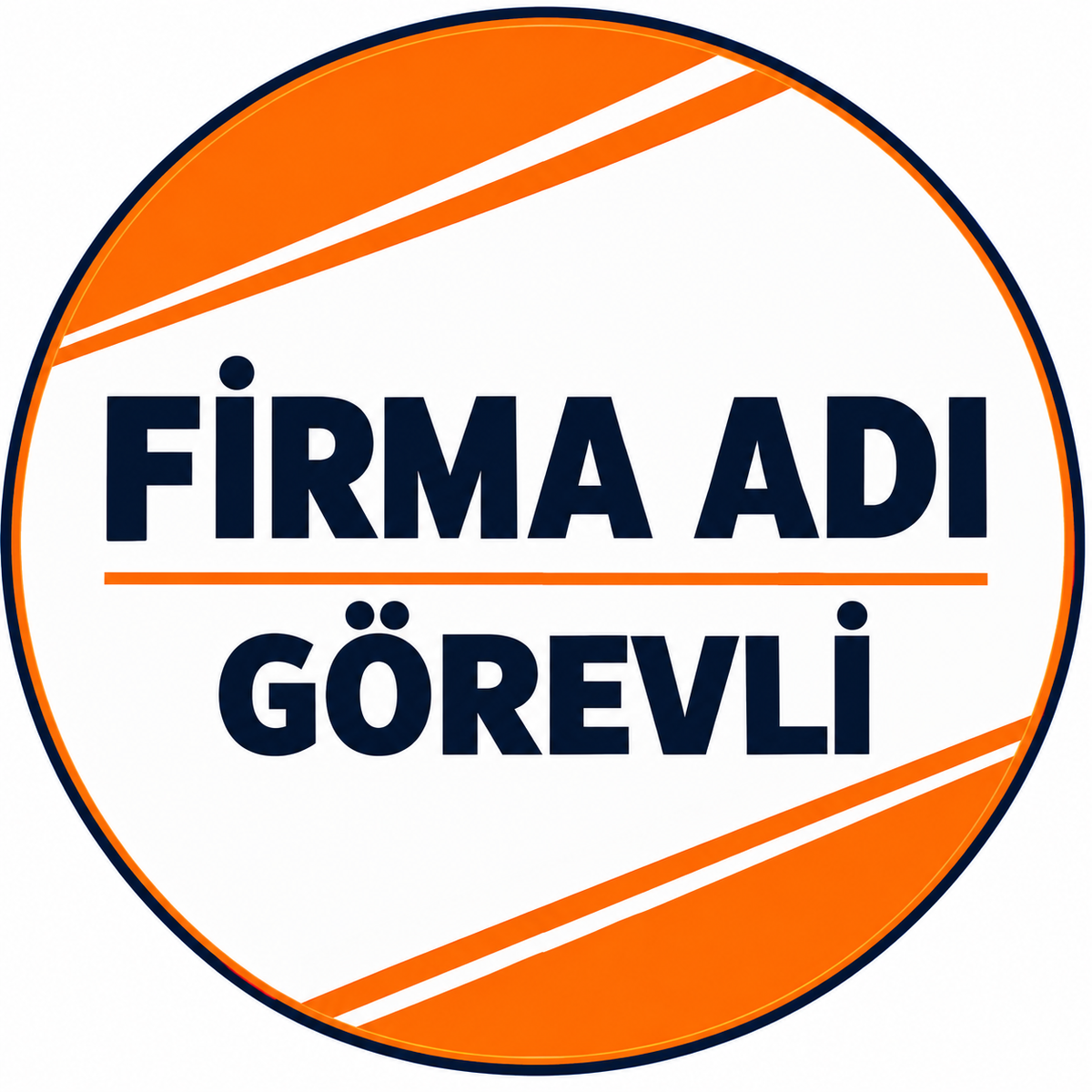 Etkinlik Görevli Turuncu Rozet 5,8 cm