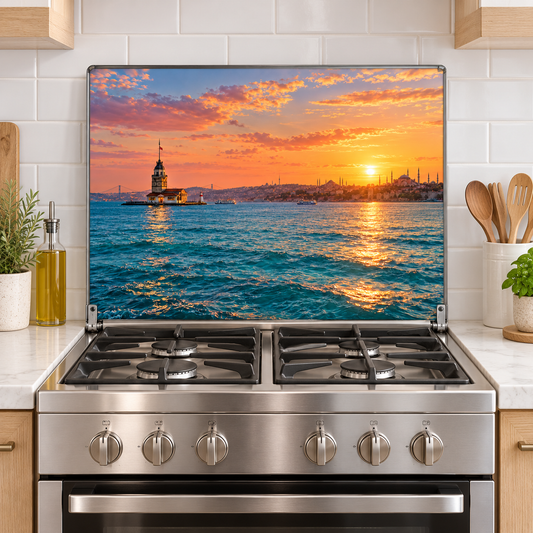 نموذج تطبيق على غطاء موقد Bosphorus Sunset OA-1001