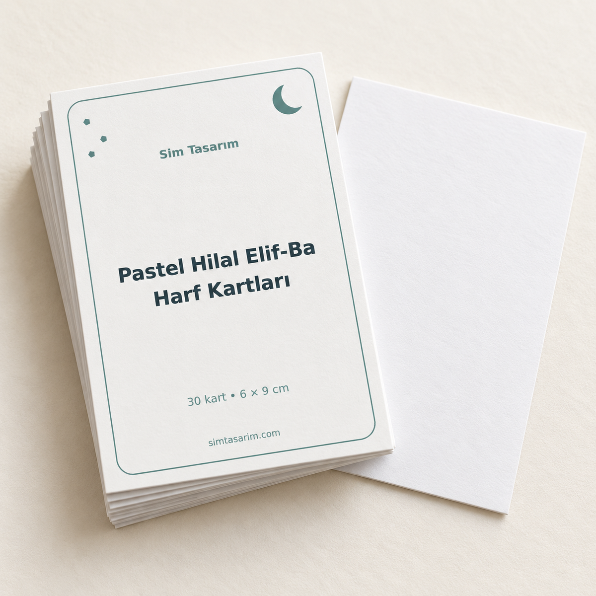 Pastel Hilal Elif-Ba Harf Kartları — ürün kapak görseli