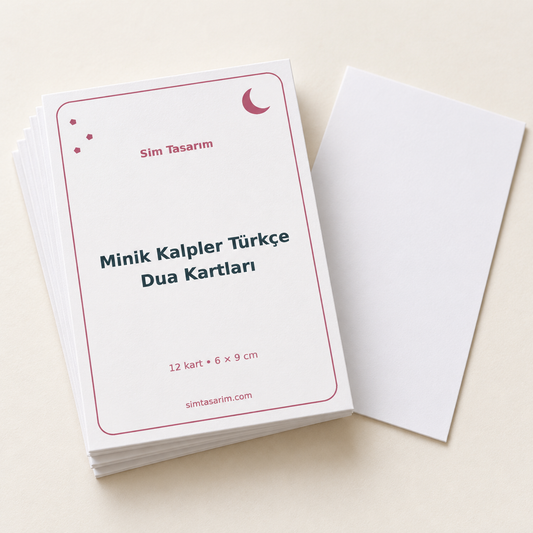Minik Kalpler Türkçe Dua Kartları — ürün kapak görseli