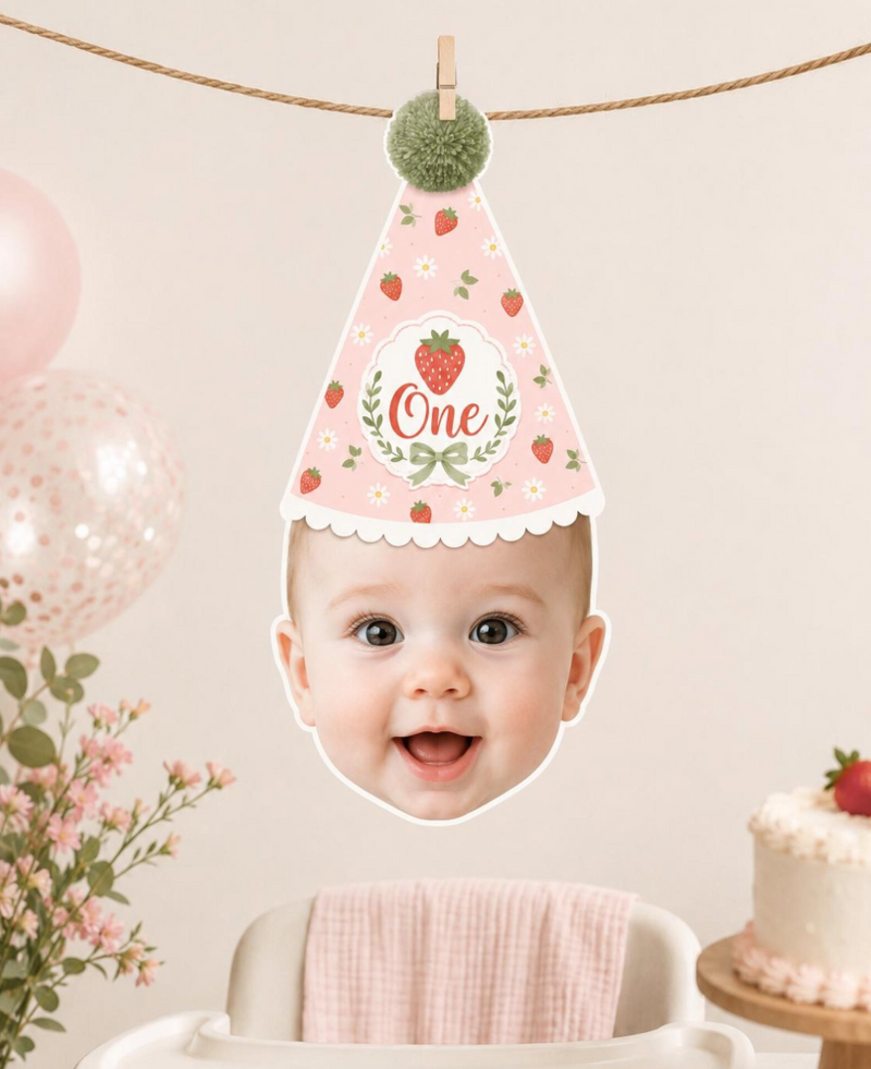 Ponponlu Çilek Temalı Fotoğraf Banner