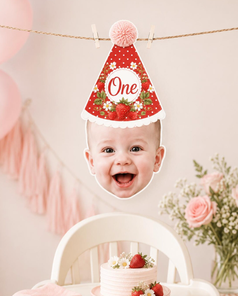Ponponlu Çilek Temalı Fotoğraf Banner
