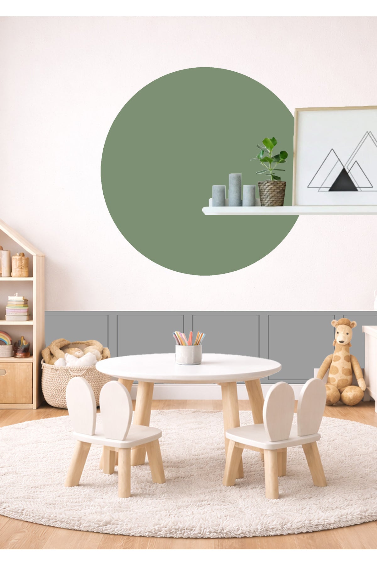 Bohem Daire Duvar Sticker Seti - Renk-2