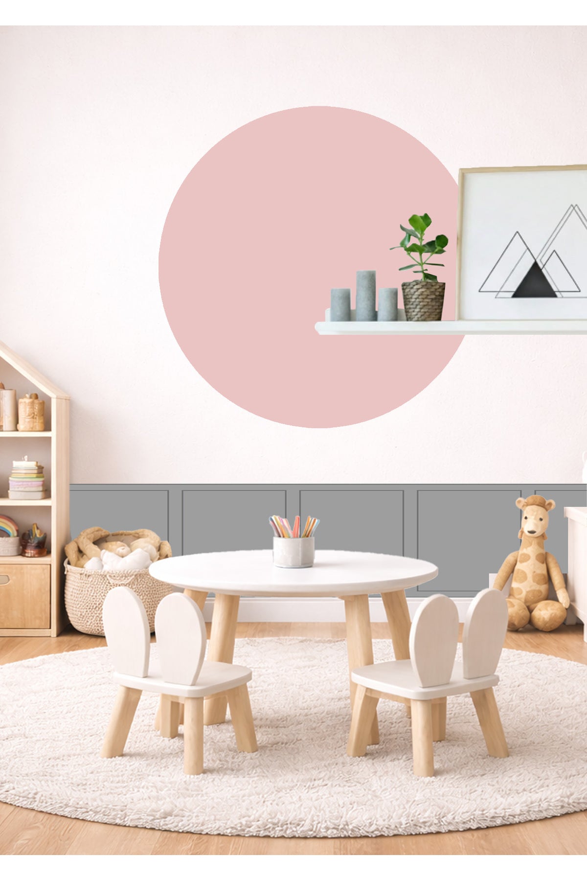 Bohem Daire Duvar Sticker Seti - Renk-4