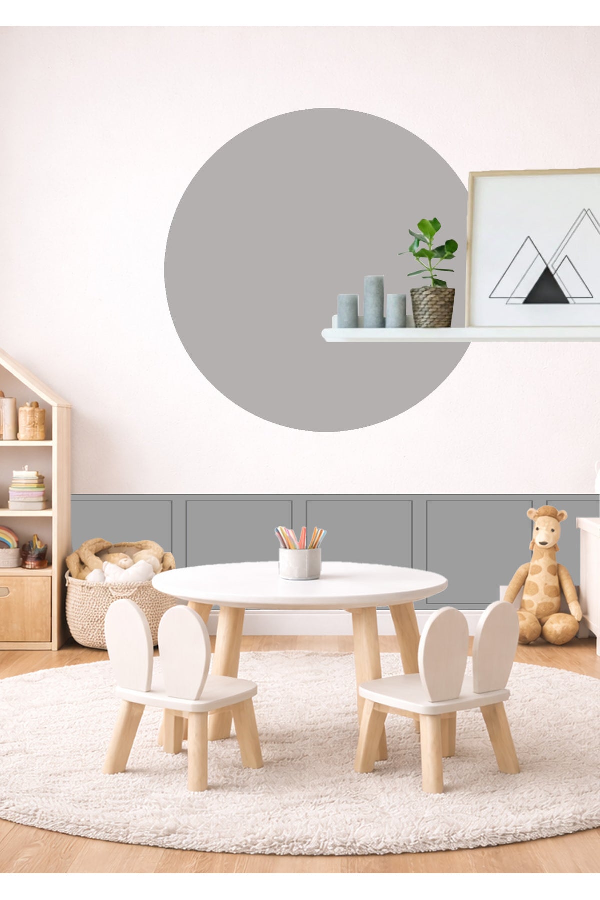 Bohem Daire Duvar Sticker Seti - Renk-6