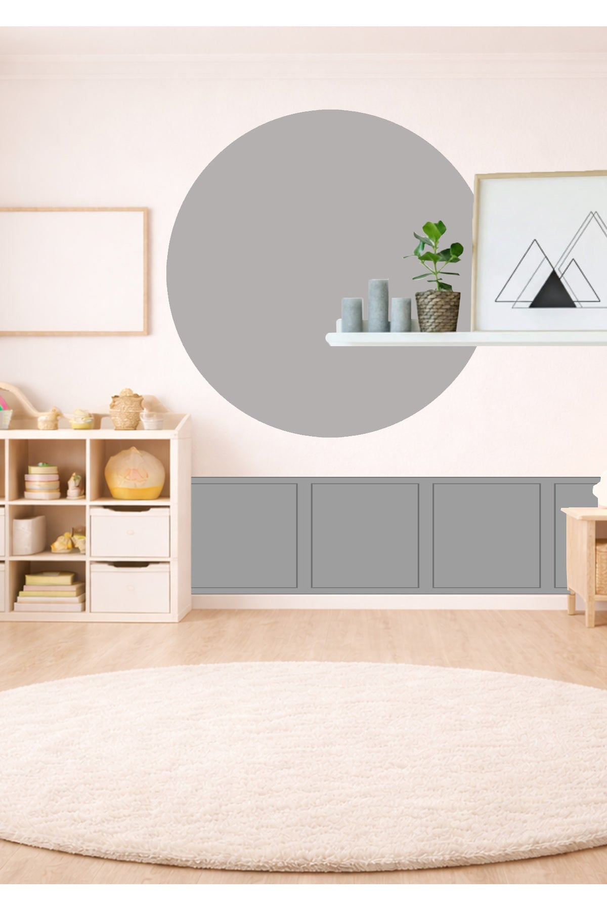 Bohem Daire Duvar Sticker Seti - Renk-6