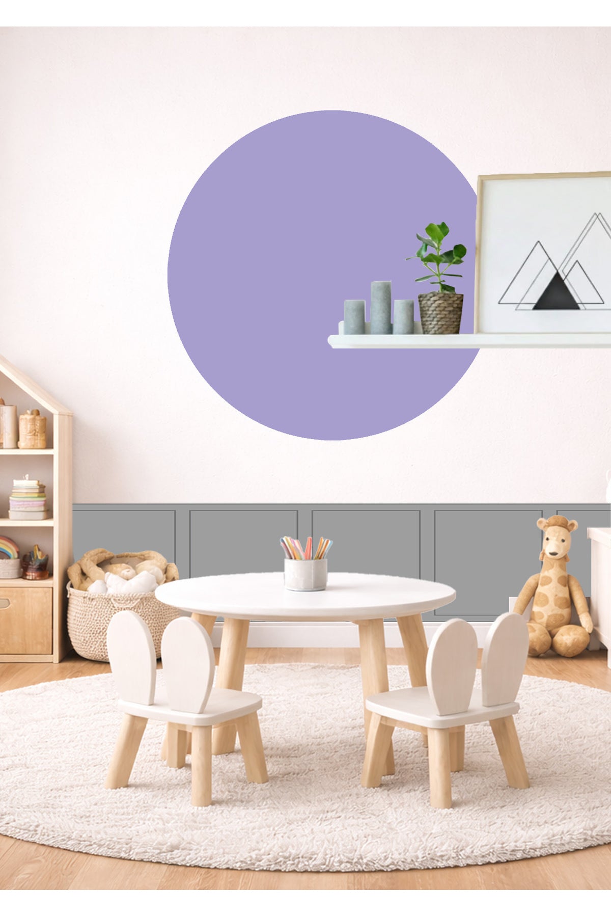 Bohem Daire Duvar Sticker Seti - Renk-7
