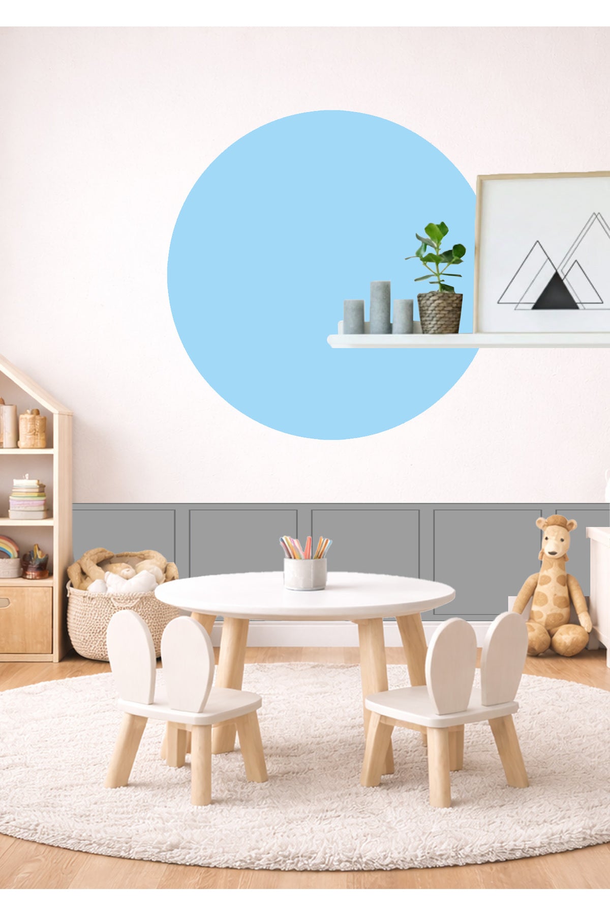 Bohem Daire Duvar Sticker Seti - Renk-8