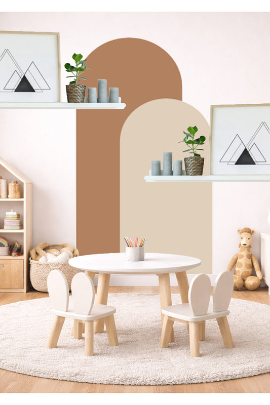 Bohem Oval 2’li Duvar Sticker - Renk-1