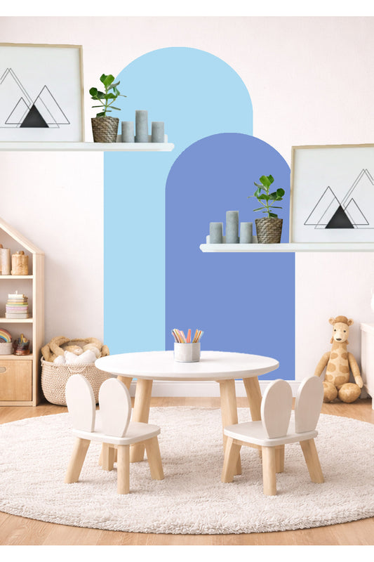 Bohem Oval 2’li Duvar Sticker - Renk-10