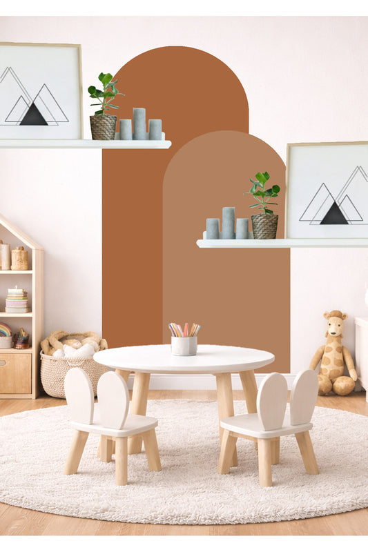 Bohem Oval 2’li Duvar Sticker - Renk-5