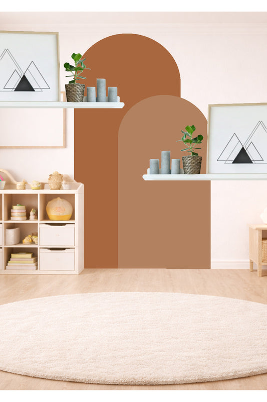 Bohem Oval 2’li Duvar Sticker - Renk-5