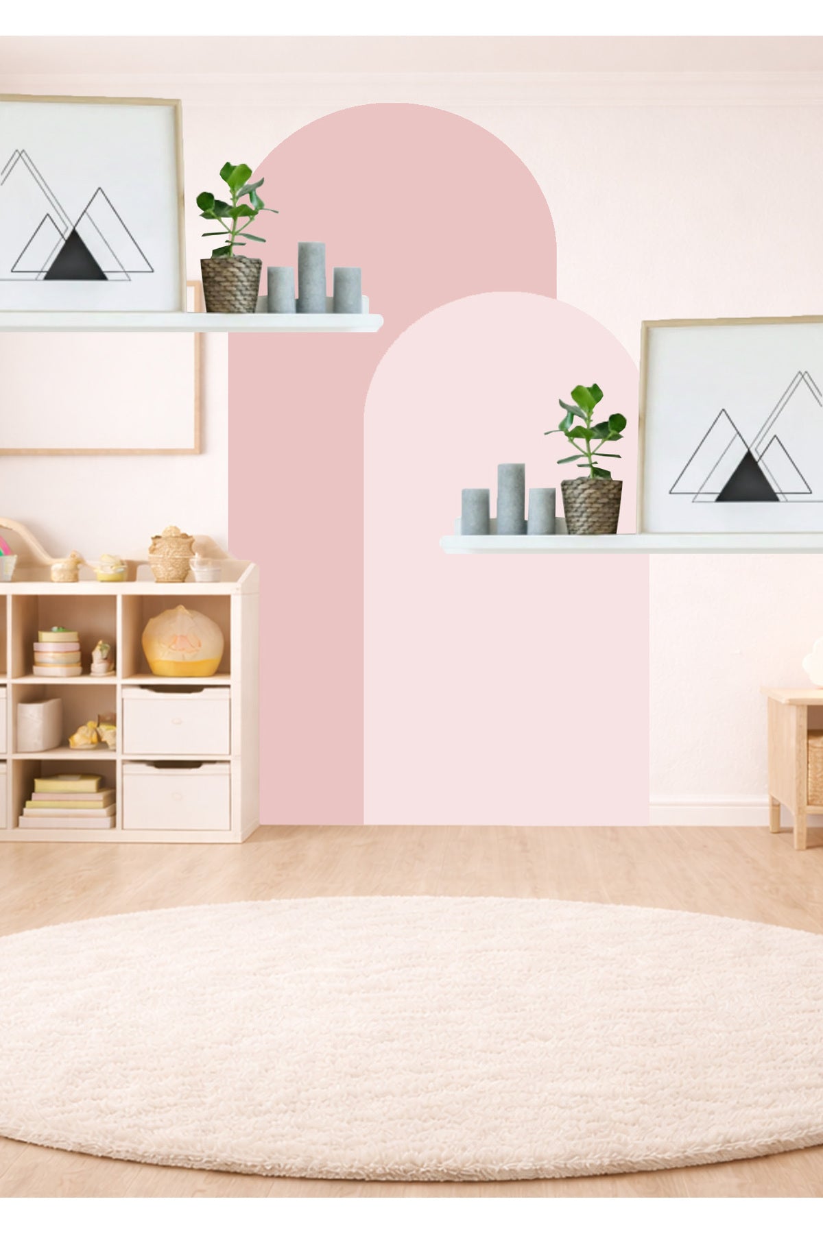 Bohem Oval 2’li Duvar Sticker - Renk-6