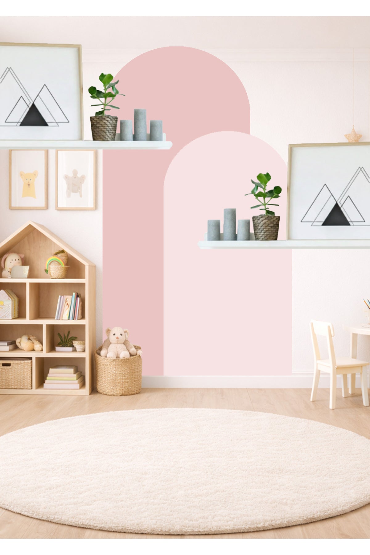 Bohem Oval 2’li Duvar Sticker - Renk-6